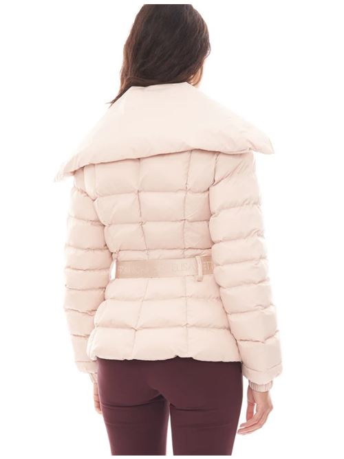 Short nylon down jacket with wide collar ELISABETTA FRANCHI | PI76D46E2.CI4